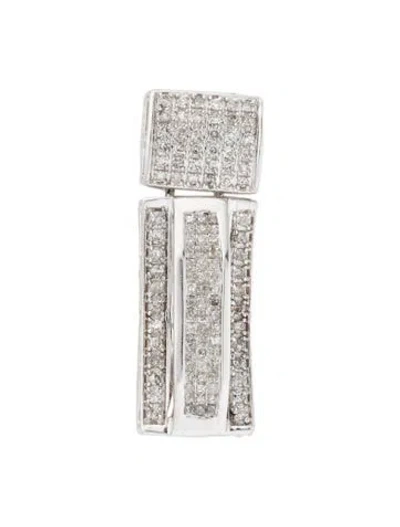Pre-owned Pendant 14k Diamond  In Multi