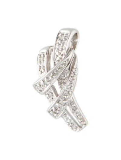 Pre-owned Pendant 14k Diamond  In Multi