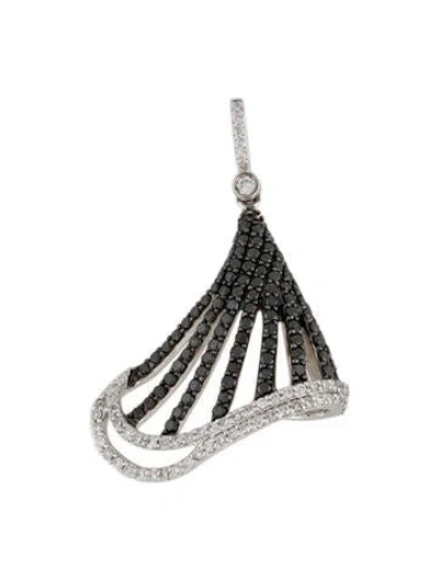 Pre-owned Pendant 14k Diamond  In Multi