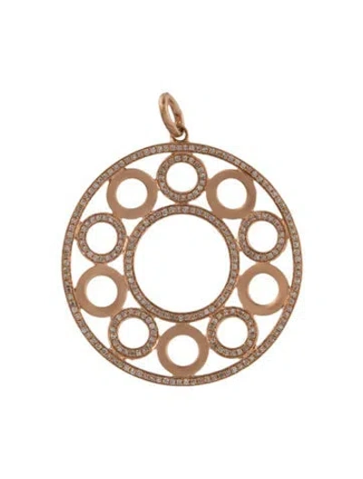 Pre-owned Pendant 14k Diamond  In Multi
