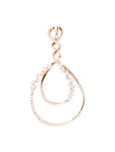 Pre-owned Pendant 14k Diamond  In Multi