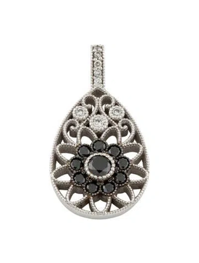 Pre-owned Pendant 14k Diamond  In Multi