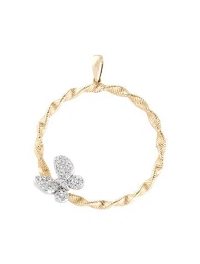 Pre-owned Pendant 14k Diamond  In Multi