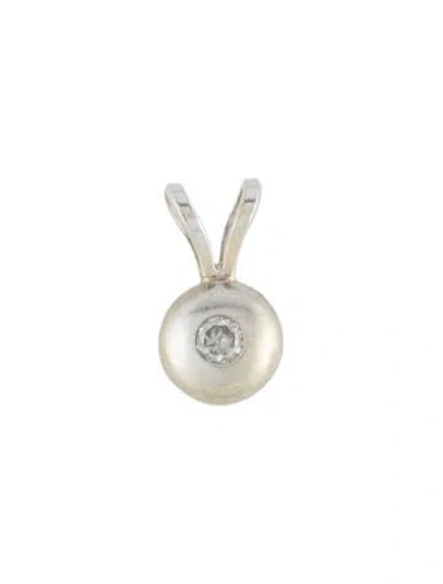Pre-owned Pendant 14k Diamond  In Multi