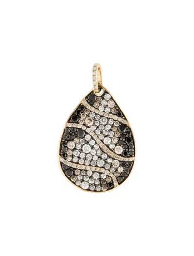 Pre-owned Pendant 14k Diamond  In Multi