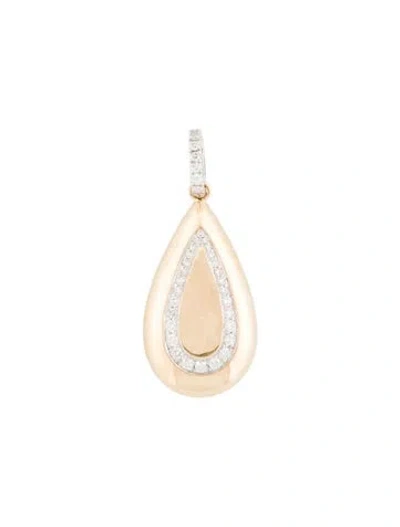 Pre-owned Pendant 14k Diamond  In Multi