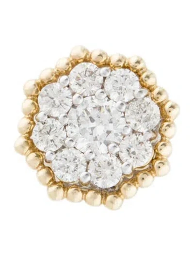 Pre-owned Pendant 14k Diamond  In Multi
