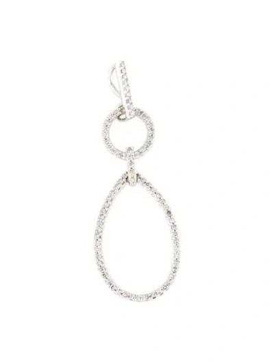 Pre-owned Pendant 14k Diamond  In Multi