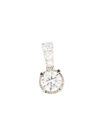 Pre-owned Pendant 14k Diamond  In Multi