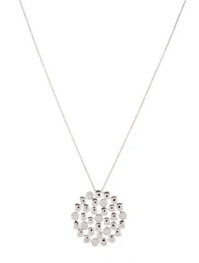 Pre-owned Pendant 14k Diamond  Necklace, 18" In Multi