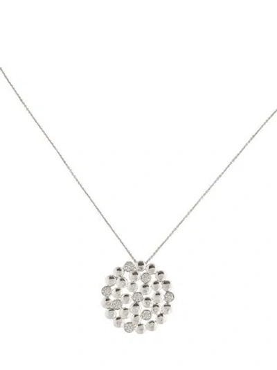 Pre-owned Pendant 14k Diamond  Necklace, 18" In Multi