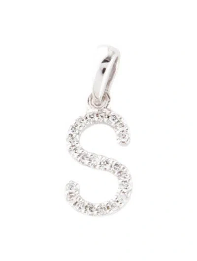 Pre-owned Pendant 14k Diamond 's' Initial  In Multi