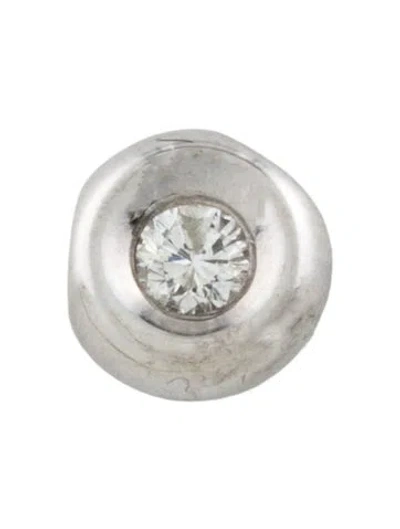 Pre-owned Pendant 14k Diamond Solitaire , 0.25" In Multi