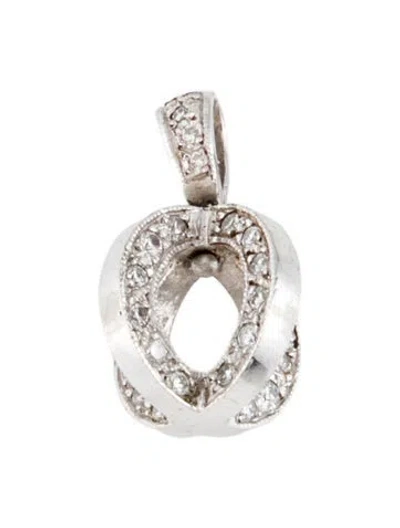 Pre-owned Pendant 14k Diamond Spinning  In Multi
