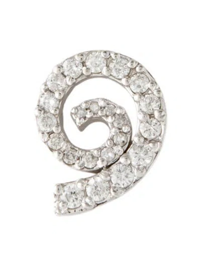 Pre-owned Pendant 14k Diamond Spiral  In Multi