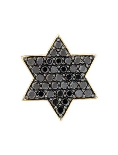 Pre-owned Pendant 14k Diamond Star Of David , 0.75" In Multi