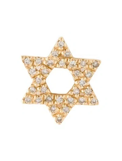 Pre-owned Pendant 14k Diamond Star Of David  In Multi