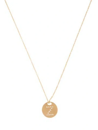 Pre-owned Pendant 14k Diamond 'z' Initial  Necklace, 18" In Multi