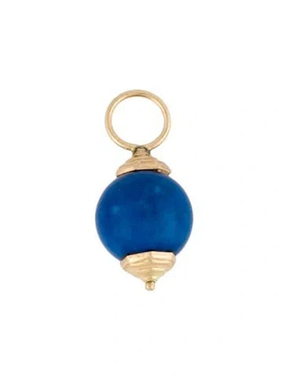 Pre-owned Pendant 14k Dyed Magnesite , 0.75" In Multi