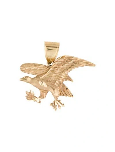 Pre-owned Pendant 14k Eagle , 1.5" In Multi