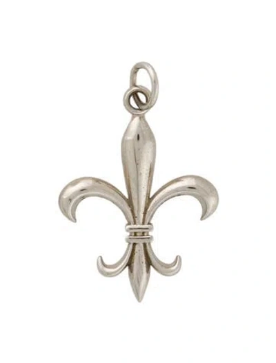 Pre-owned Pendant 14k Fleur-de-lis  In Multi