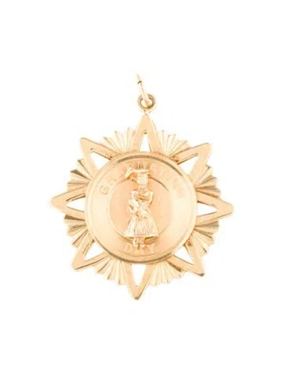 Pre-owned Pendant 14k Graduation  In Multi