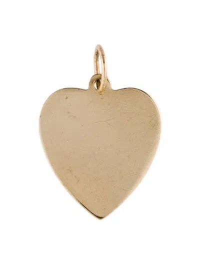 Pre-owned Pendant 14k Heart , 1" In Multi