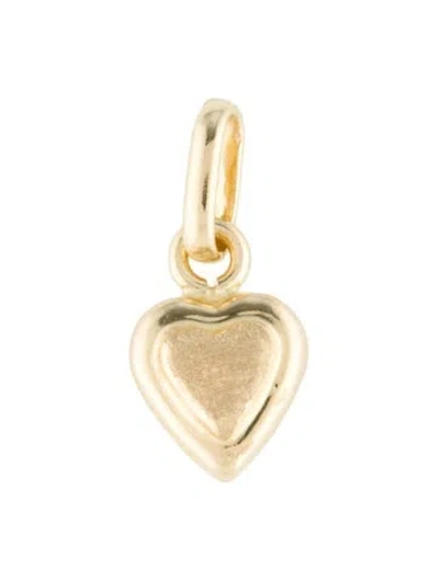 Pre-owned Pendant 14k Heart  In Multi