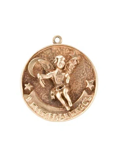 Pre-owned Pendant 14k "i Married An Angel" , 1.5" In Multi