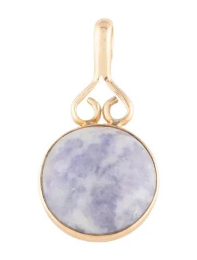 Pre-owned Pendant 14k Jadeite  In Multi
