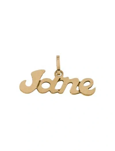 Pre-owned Pendant 14k 'jane' , 0.5" In Multi
