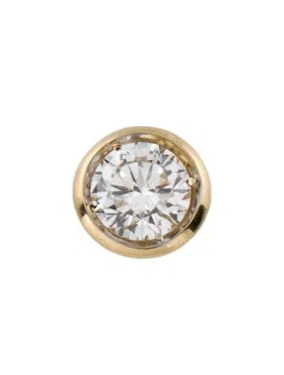 Pre-owned Pendant 14k Lab-grown Diamond Solitaire  In Multi