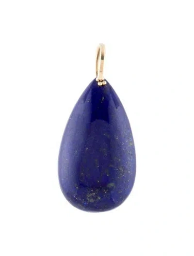 Pre-owned Pendant 14k Lapis Lazuli  In Multi