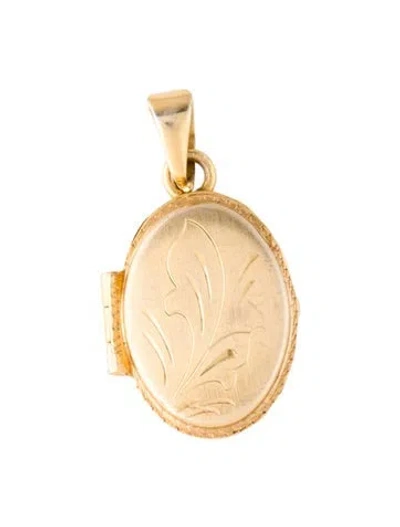 Pre-owned Pendant 14k Locket  In Multi