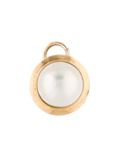 Pre-owned Pendant 14k Mabé Pearl  In Multi
