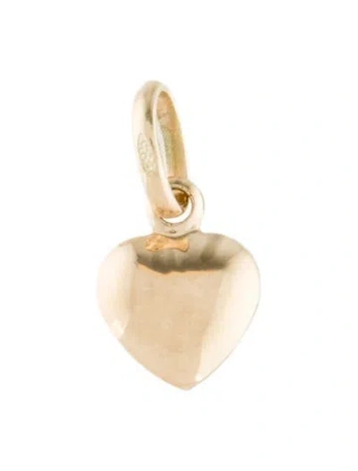 Pre-owned Pendant 14k Mini Heart  In Multi