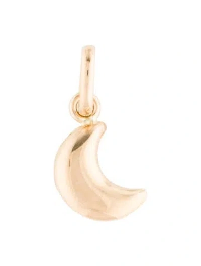 Pre-owned Pendant 14k Moon  In Multi