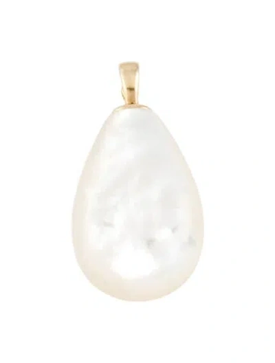 Pre-owned Pendant 14k Mother Of Pearl  In Multi