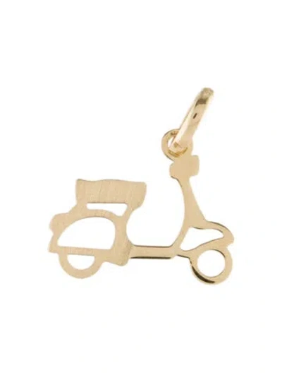 Pre-owned Pendant 14k Motorcycle  In Multi