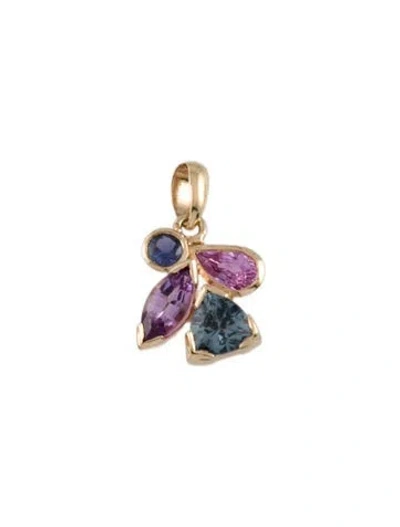 Pre-owned Pendant 14k Multi Stone
