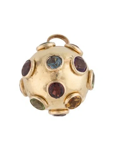 Pre-owned Pendant 14k Multistone