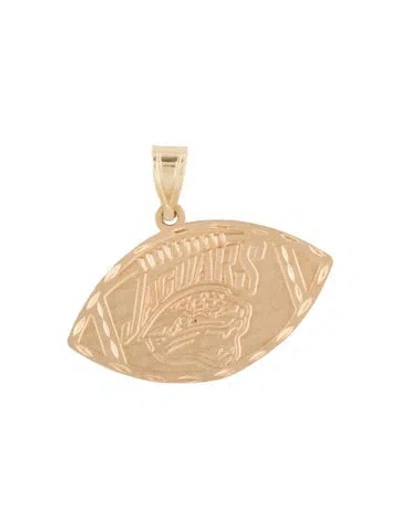 Pre-owned Pendant 14k Nfl Jaguars™ , 1" In Multi