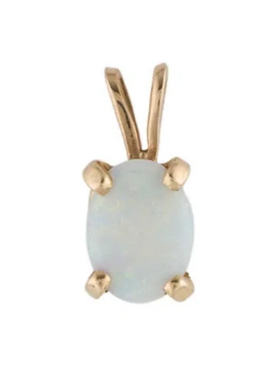 Pre-owned Pendant 14k Opal , 0.5" In Multi