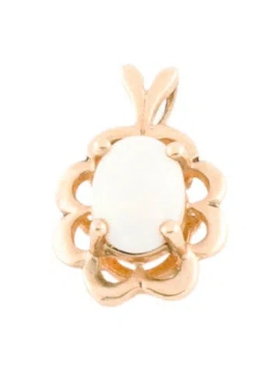 Pre-owned Pendant 14k Opal  In Multi