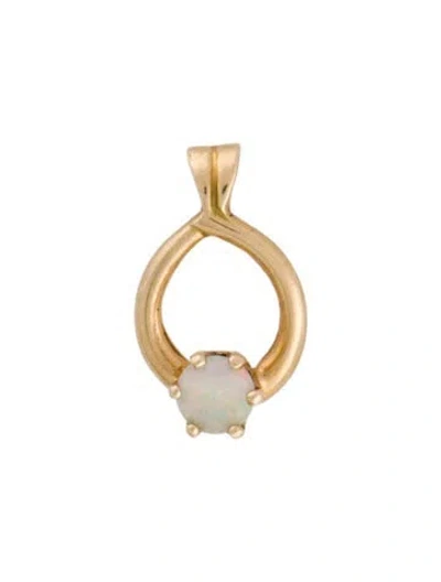 Pre-owned Pendant 14k Opal  In Multi