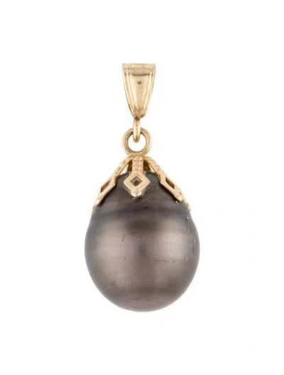 Pre-owned Pendant 14k Pearl , 1" In Multi