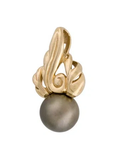 Pre-owned Pendant 14k Pearl , 1.25" In Multi