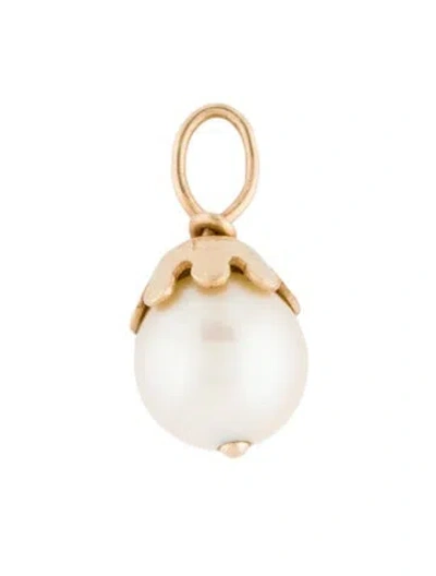 Pre-owned Pendant 14k Pearl  In Multi