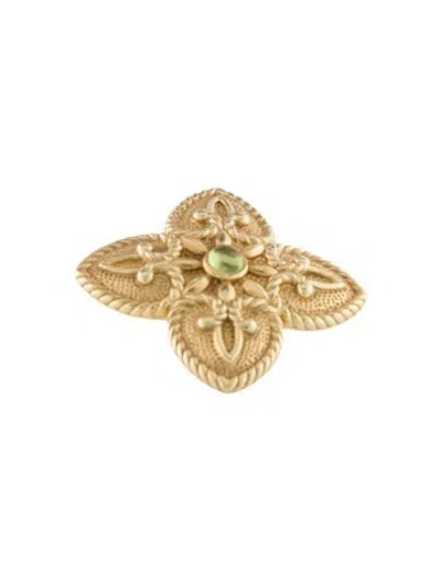 Pre-owned Pendant 14k Peridot  In Multi