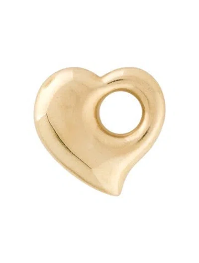 Pre-owned Pendant 14k Puffy Heart  In Multi